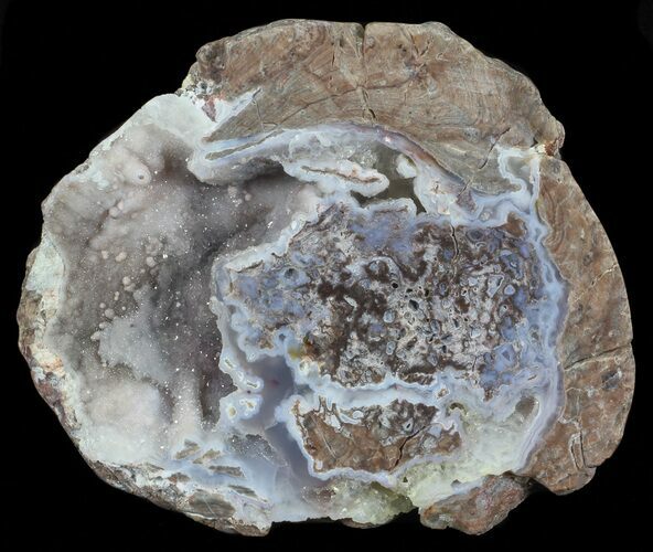 Crystal Filled Dugway Geode (Polished Half) #67511